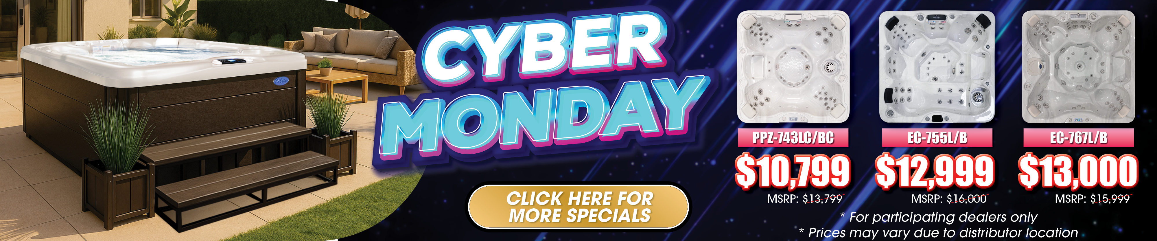 Calspas hot tub being used in a family setting - McAllen