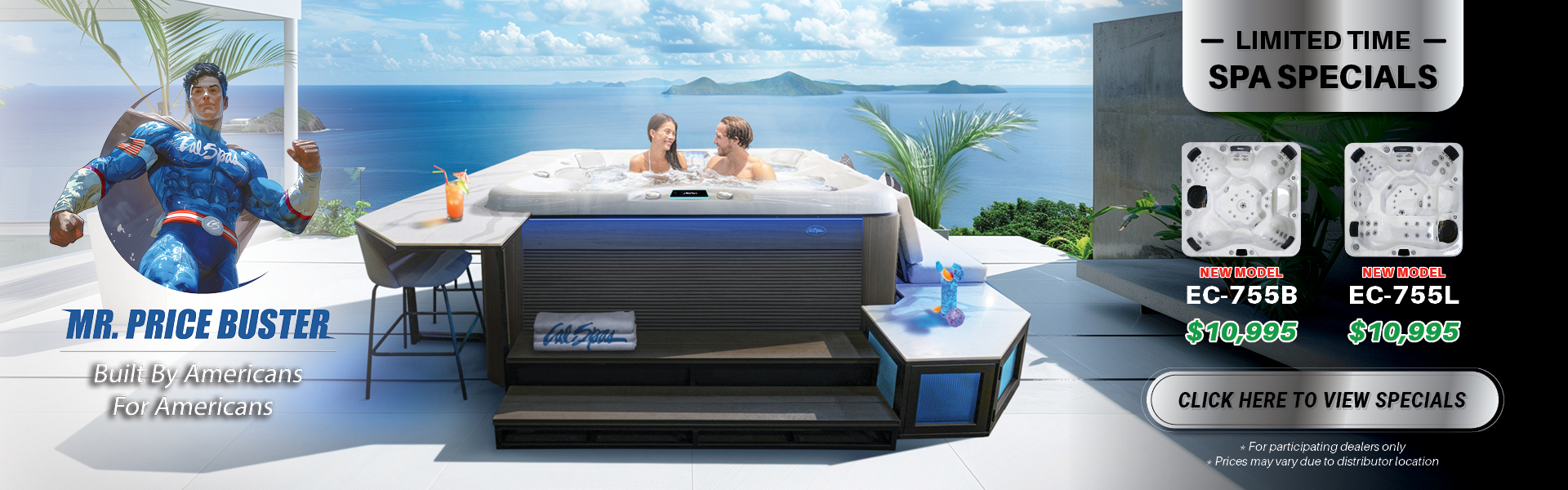 Calspas hot tub being used in a family setting - McAllen